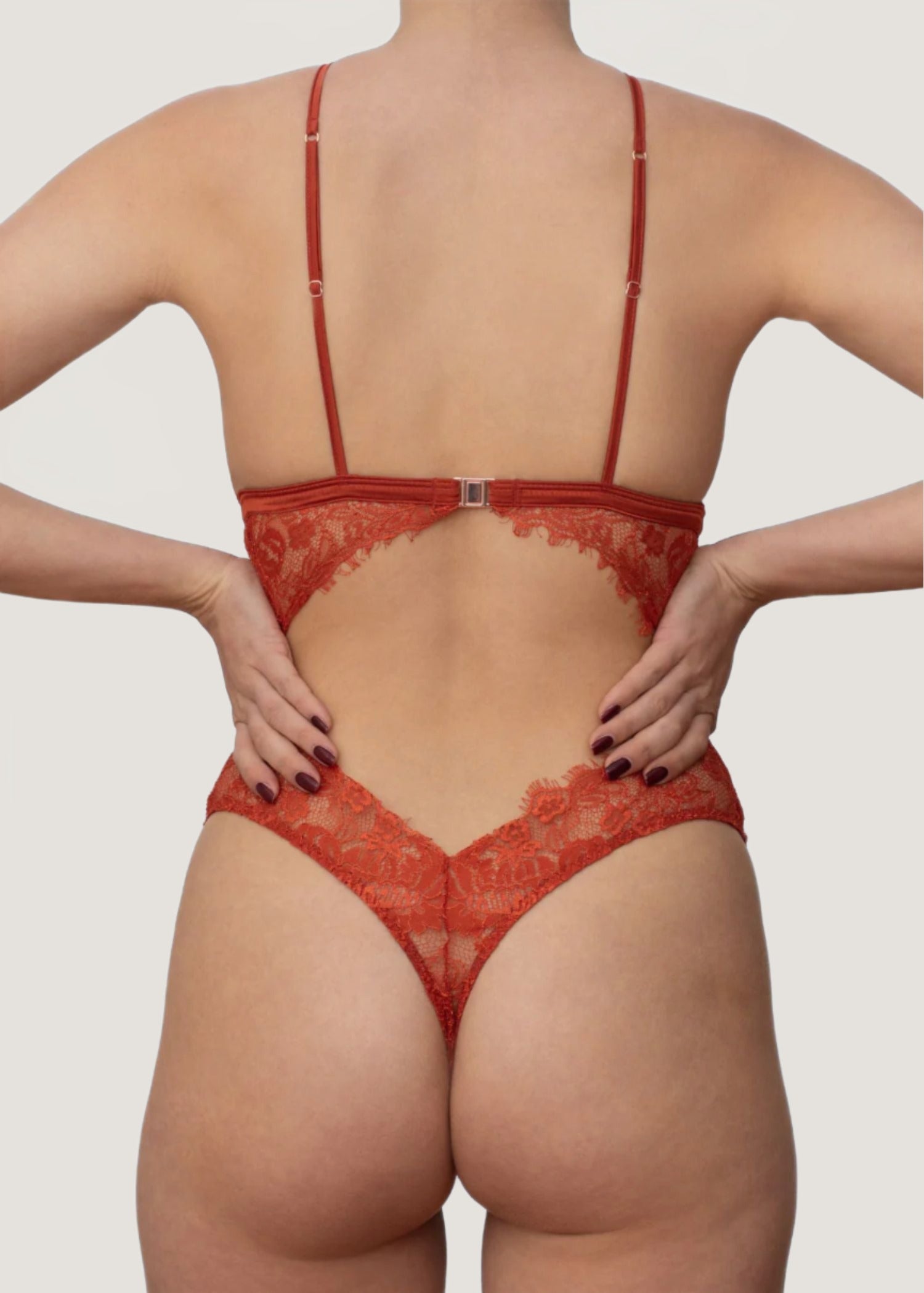 Muse by Coco de Mer Valerie Bodysuit (Amber) | Avec Amour Lingerie