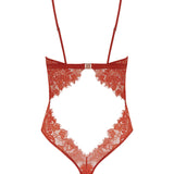 Muse by Coco de Mer Valerie Bodysuit (Amber) | Avec Amour Lingerie