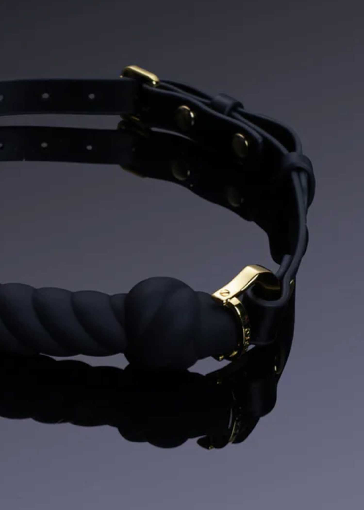 UPKO Desire of Mouth Knot Shaped Mouth Gag (Black) | Avec Amour Lingerie