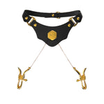 UPKO Mystic Bond Collection Collar with Pulling Nipple Clamps | Avec Amour Lingerie