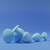 UPKO The Mushroom Butt Plugs Three Piece Set (Light Blue)