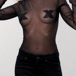 Flash Cross Glitter Nipple Reusable Covers-Accessories-Bijoux Indiscrets-AvecAmourLingerie