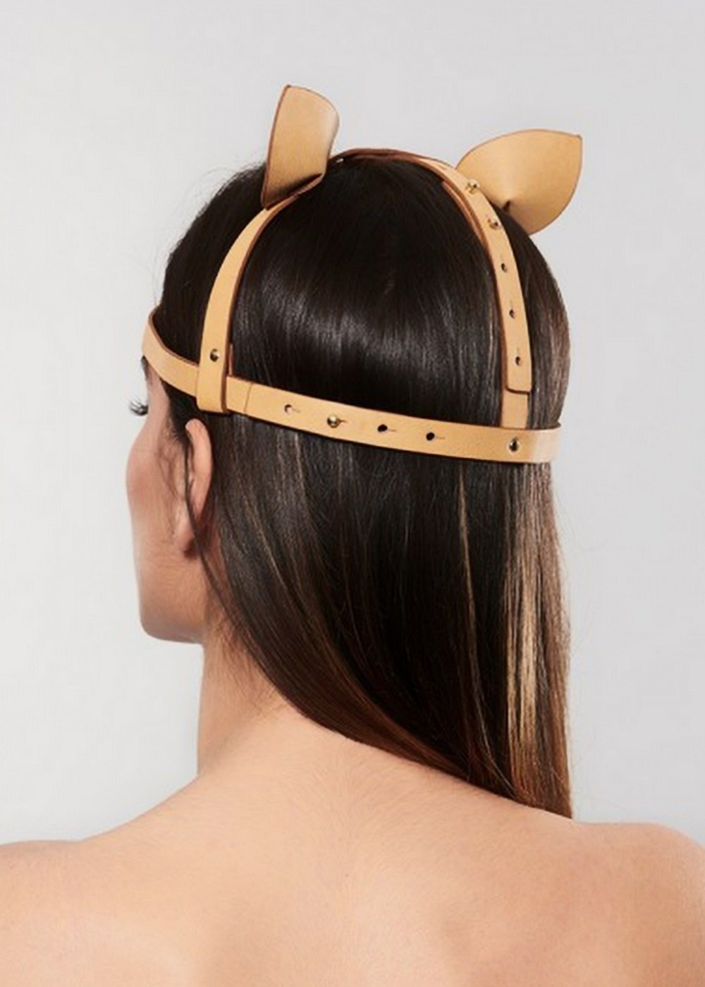 Bijoux Indiscrets Maze Leather Head Piece