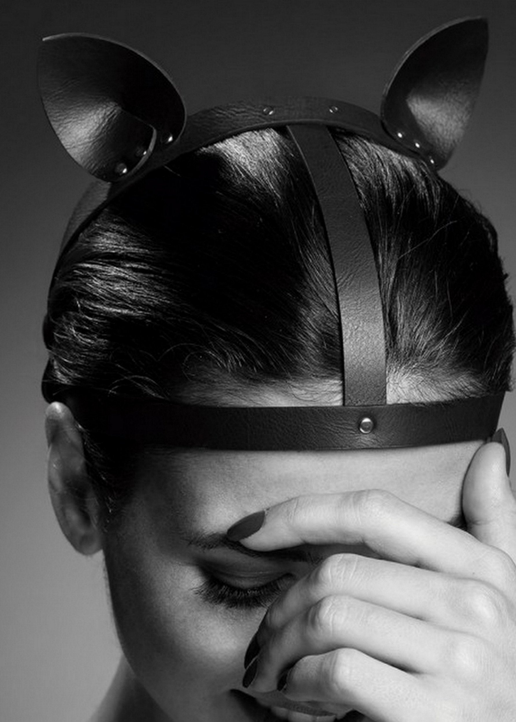 Bijoux Indiscrets Maze Leather Head Piece