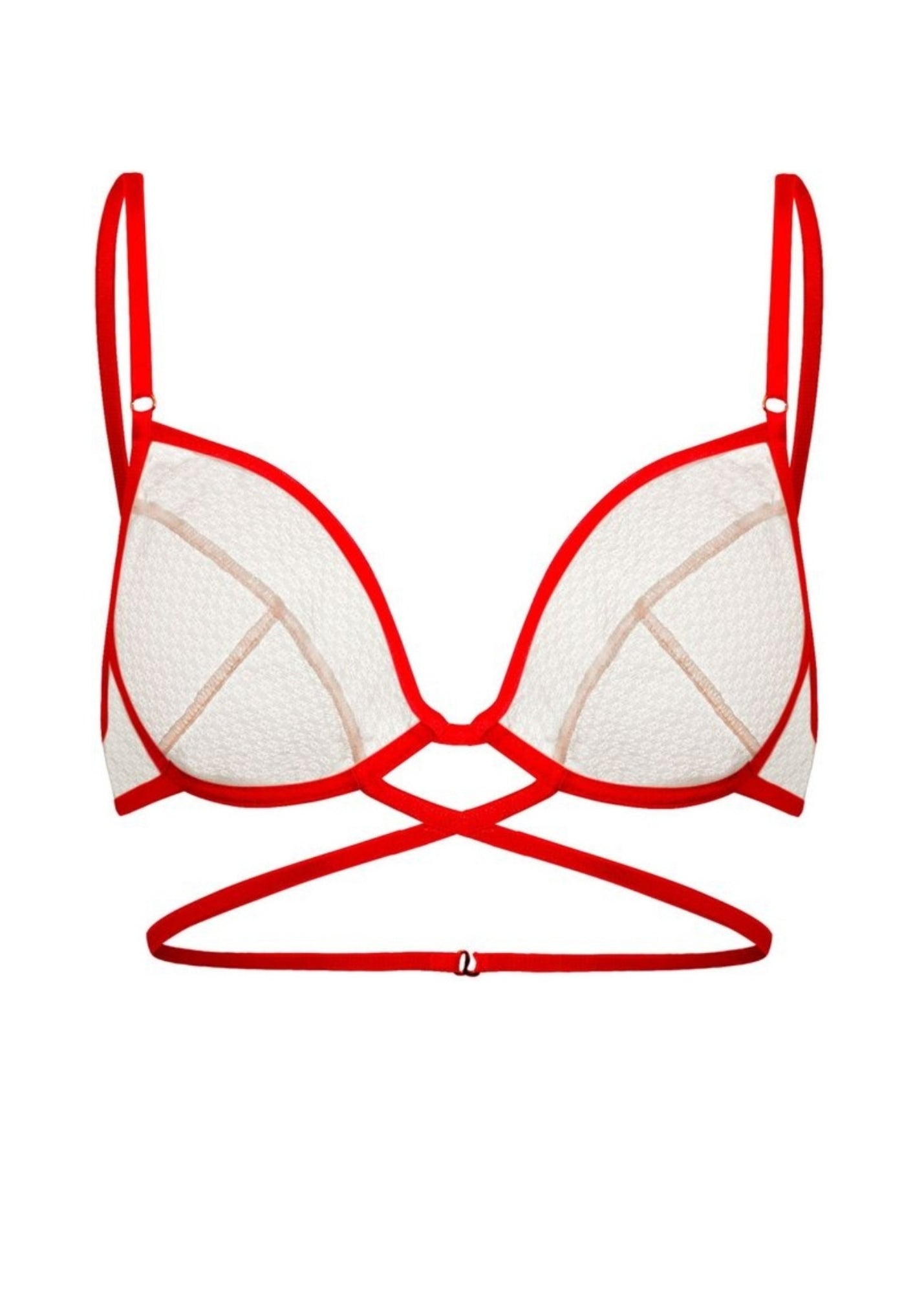 Perilla Apologise Red Mesh Bra | Sexy Lingerie