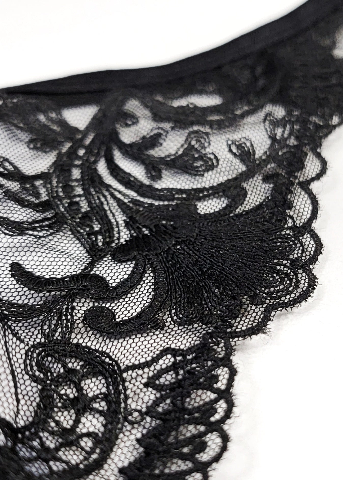 Bluebella Marseille Suspender Garter Belt (Black Lace) | Avec Amour Sexy Lingerie
