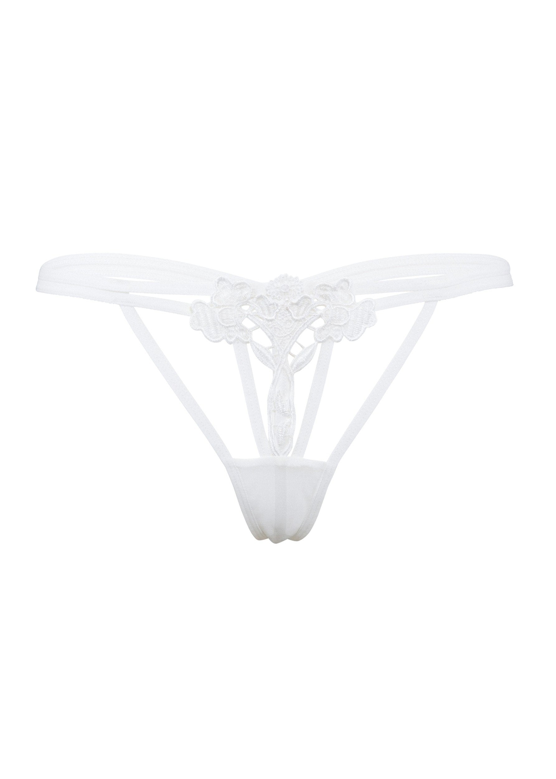 Nova Thong (Ivory)-Bottoms-Bluebella-AvecAmourLingerie