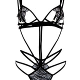 Emerson (Black) Strappy Body-Bodywear-Bluebella-AvecAmourLingerie