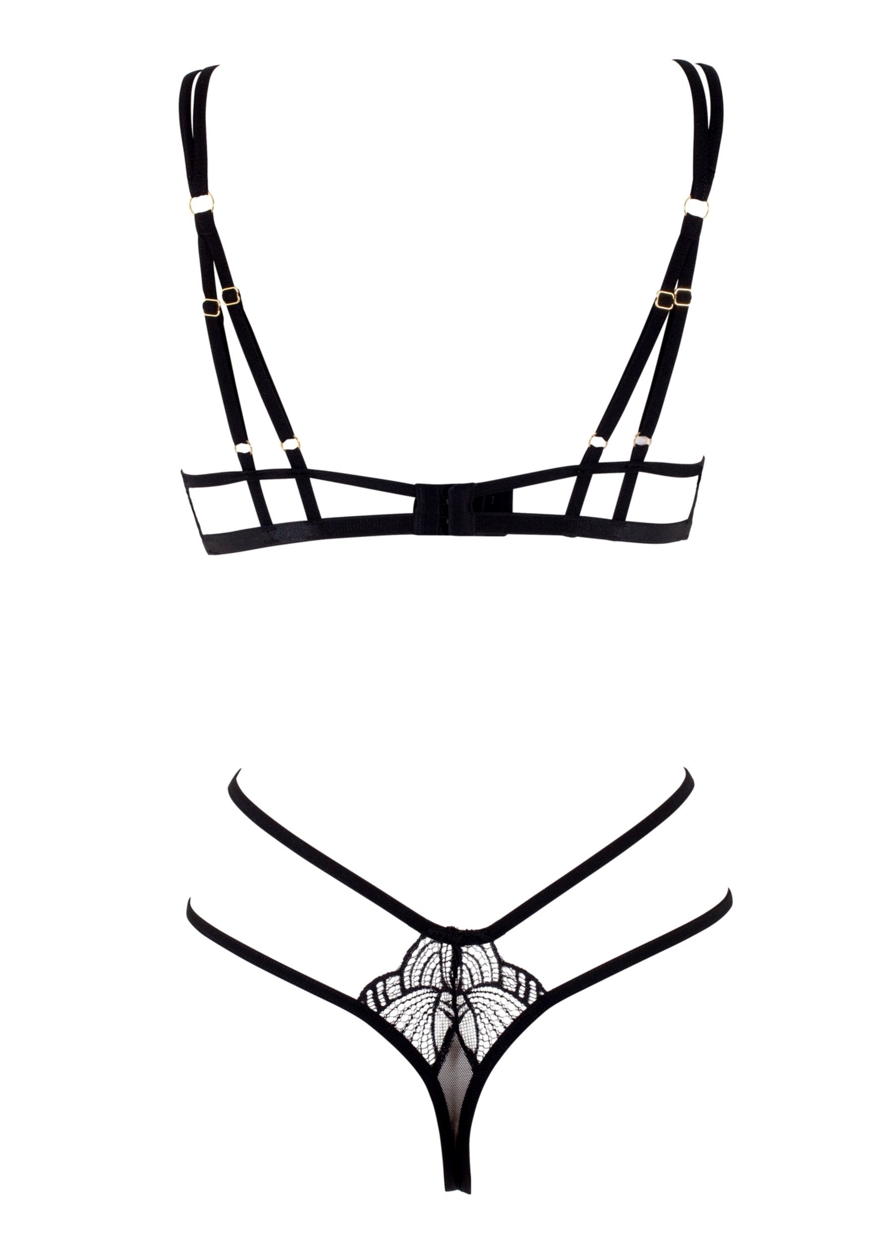 Emerson (Black) Strappy Body-Bodywear-Bluebella-AvecAmourLingerie