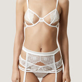 Emerson (Ivory) Suspender Belt-Bottoms-Bluebella-AvecAmourLingerie