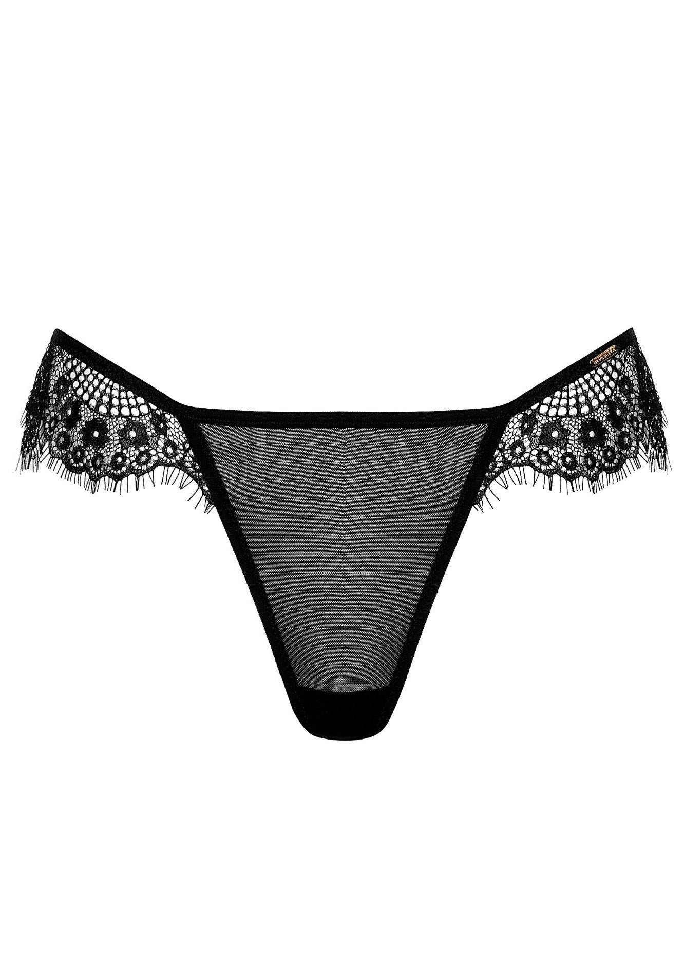 Bluebella Marina Black Lace Thong | Sexy Lingerie
