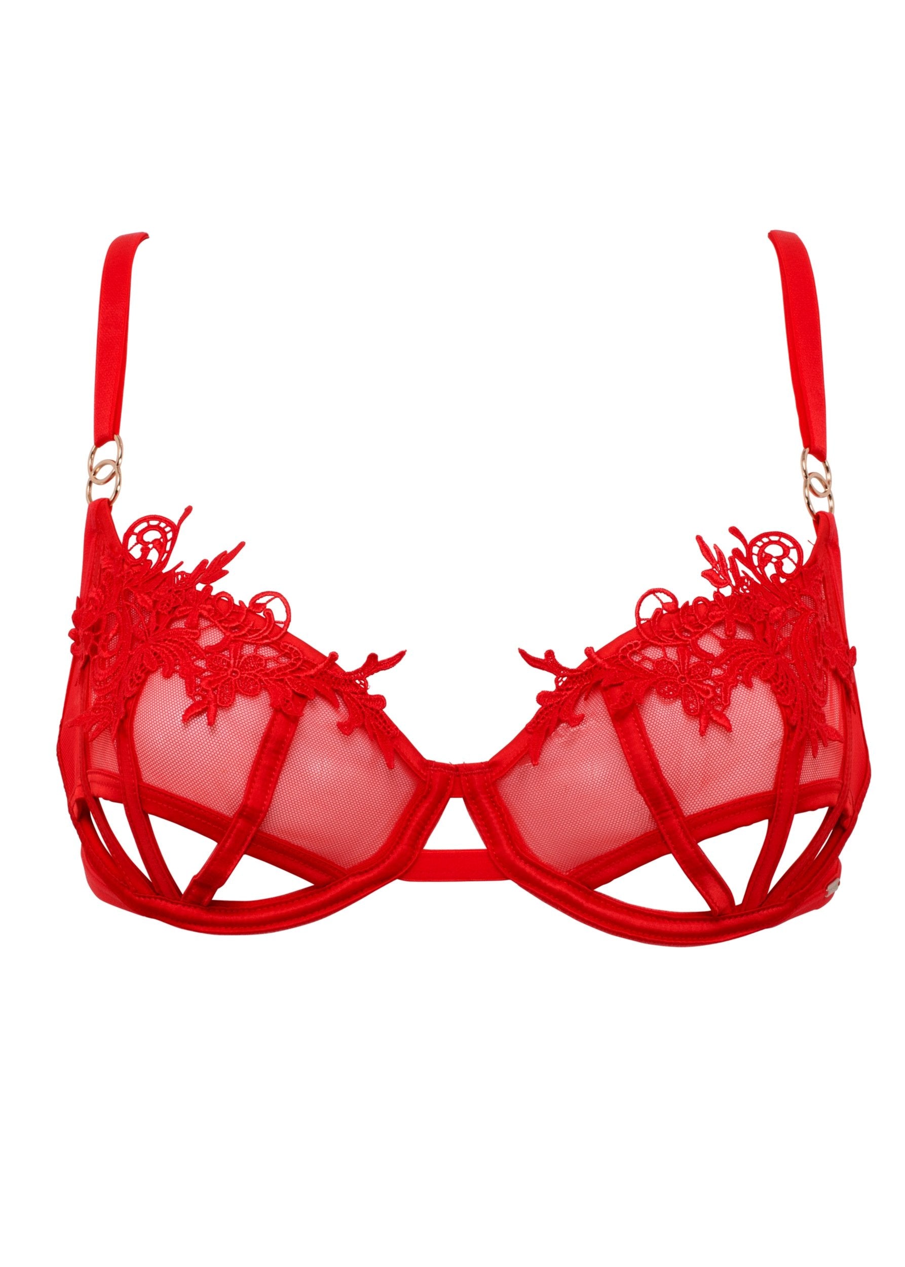 Priscilla (Red) Bra-Bras-Bluebella-AvecAmourLingerie