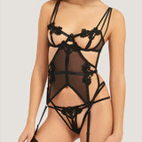 Bluebella Nova (Black) Basque - Avec Amour Lingerie Boutique