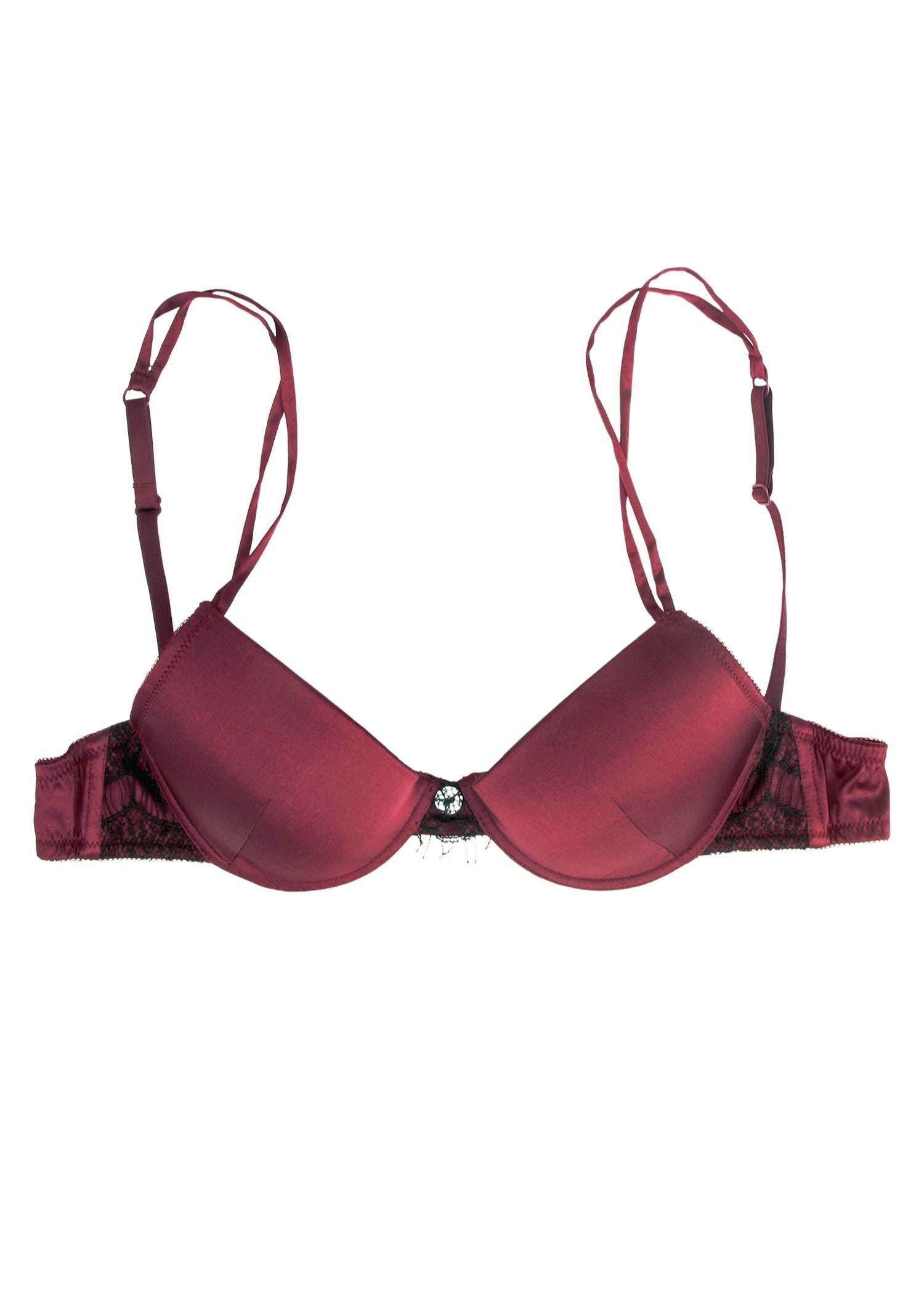Natalie Begg Underwire Bra Plum 100% Silk