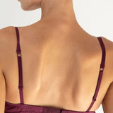 Natalie Begg Underwire Bra Plum 100% Silk