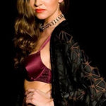 Natalie Begg Underwire Bra Plum 100% Silk