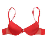 Natalie Begg Underwire Bra Red 100% Silk