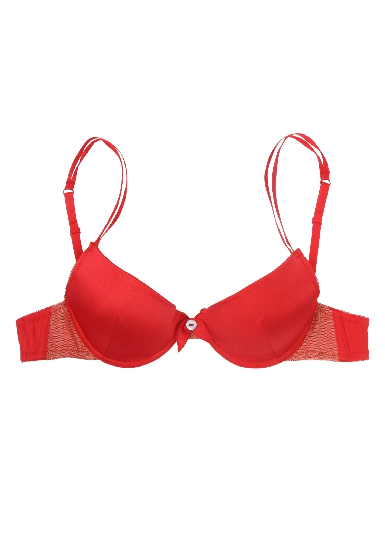 Natalie Begg Underwire Bra Red 100% Silk