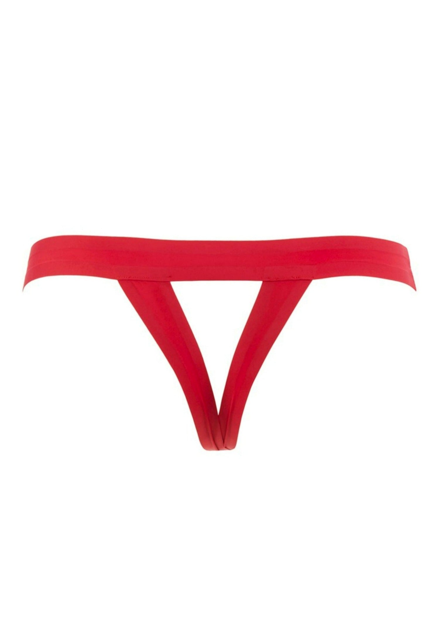 Maison Close Tapage Nocturne Open Thong (Rouge) - Crotchless Underwear | Avec Amour Sexy Lingerie
