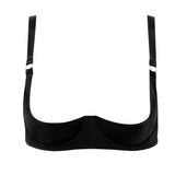 Maison Close Tapage Nocturne Quarter Cup Bra (Black) - Cupless Bra, Open Bra | Avec Amour Sexy Lingerie