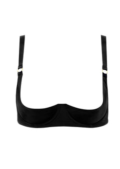 Maison Close Tapage Nocturne Quarter Cup Bra (Black) - Cupless Bra, Open Bra | Avec Amour Sexy Lingerie