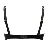 Maison Close Tapage Nocturne Quarter Cup Bra (Black) - Cupless Bra, Open Bra | Avec Amour Sexy Lingerie