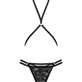 Maison Close Jeux Magnetiques Thong with Harness - Avec Amour Lingerie Boutique