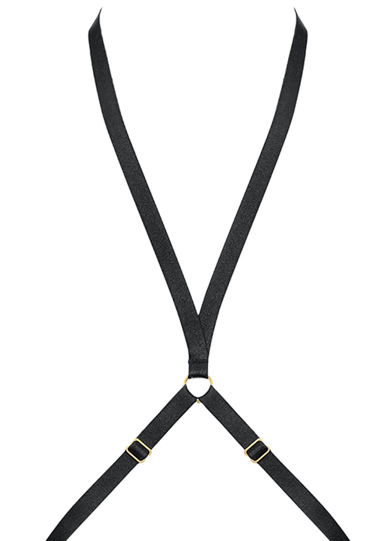 Maison Close Jeux Magnetiques Thong with Harness - Avec Amour Lingerie Boutique