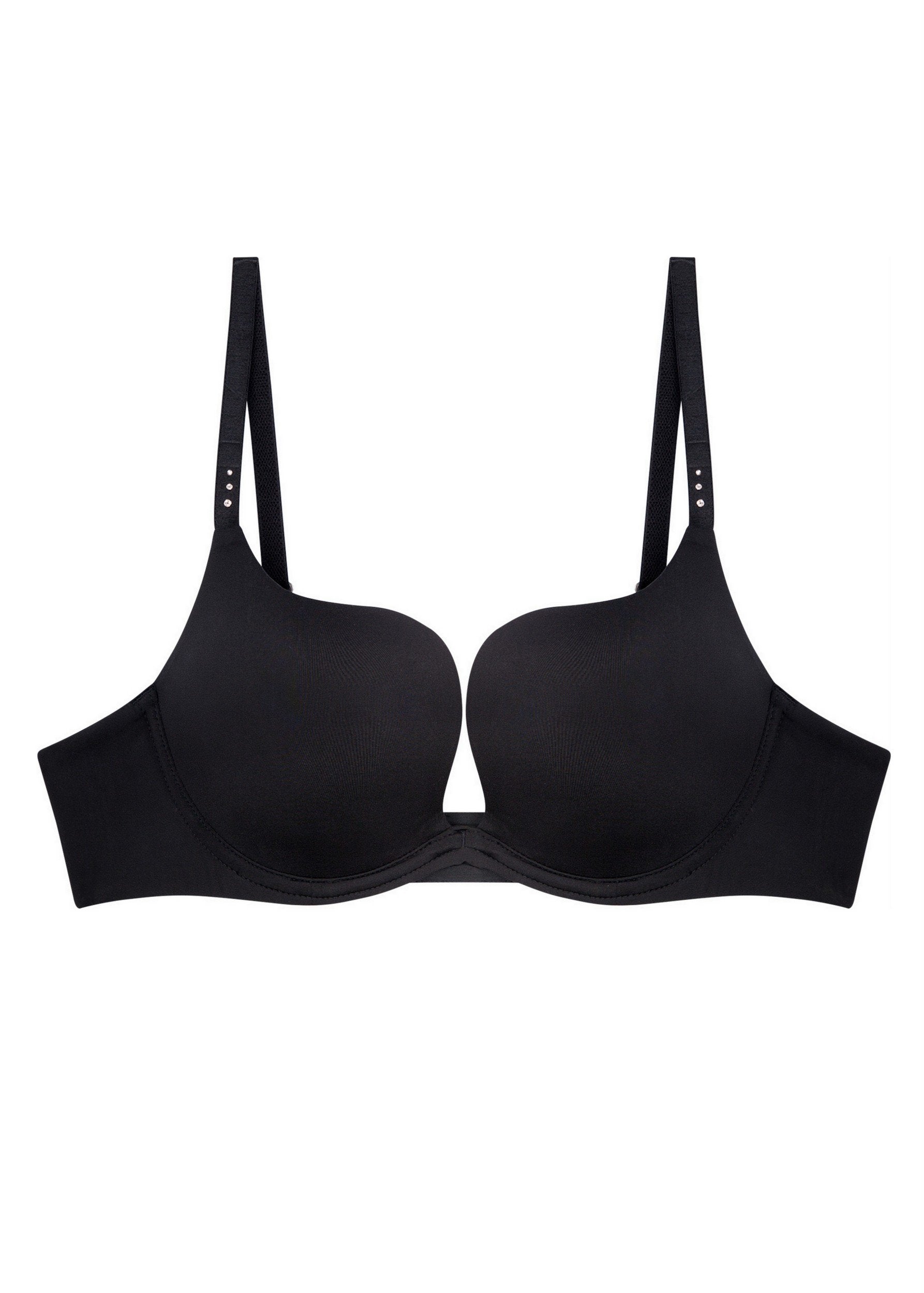MyFit - Knockout Demi Cup Bra (Black)-Bras-Pleasure State-AvecAmourLingerie