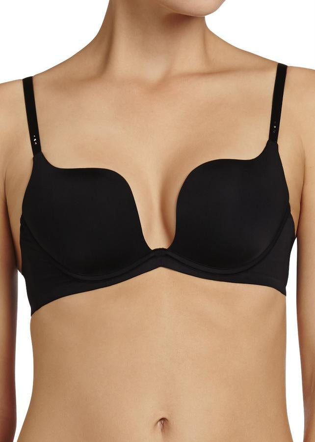 MyFit - Knockout Demi Cup Bra (Black)-Bras-Pleasure State-AvecAmourLingerie
