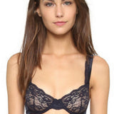 Clara Whispering Non-Padded Underwire Bra (Dark Ink)-Bras-Stella McCartney Lingerie-AvecAmourLingerie