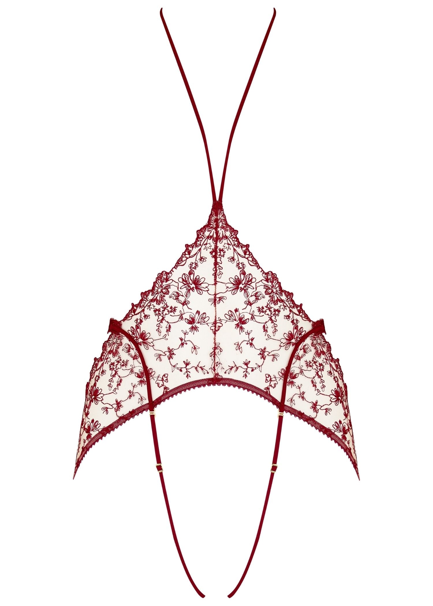 Tisja Damen Gaia Red Lace Harness Body