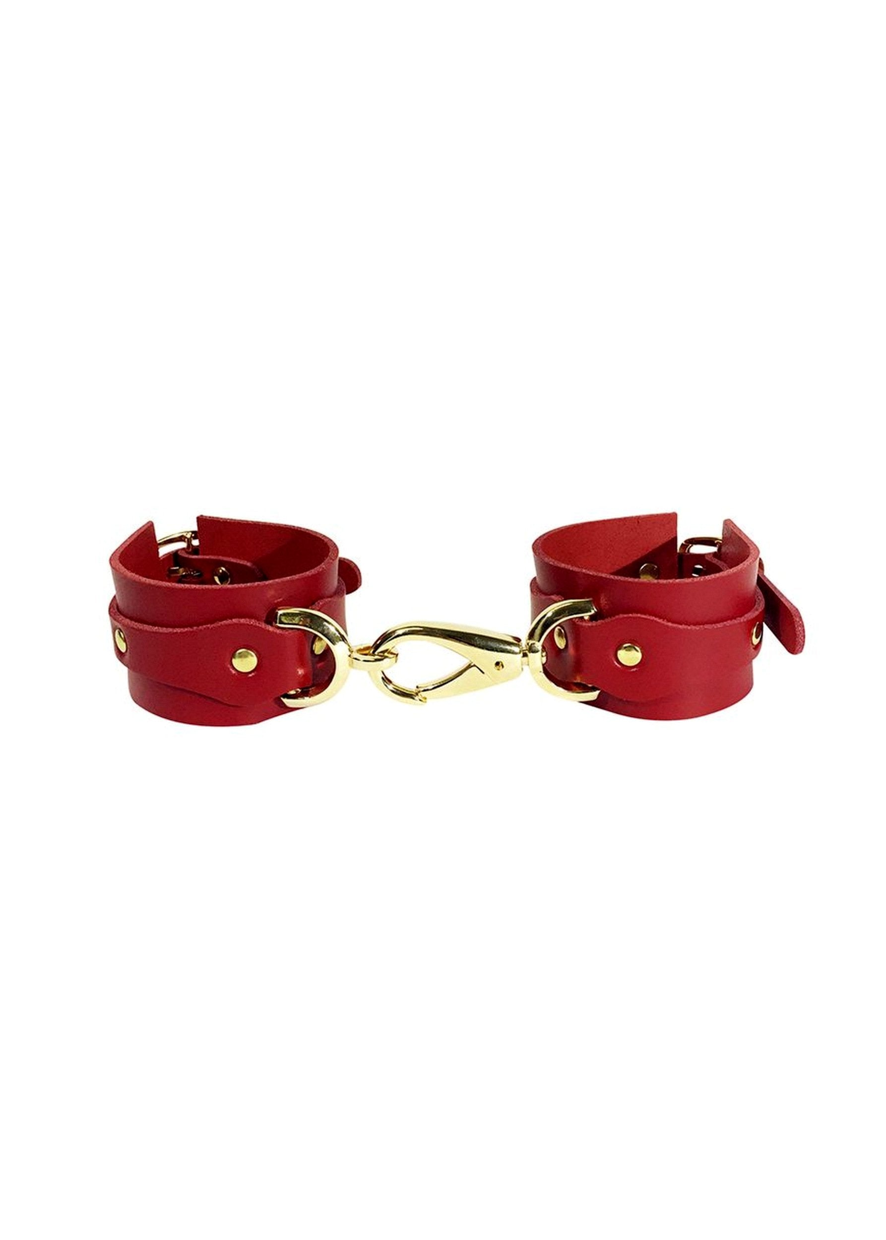 Bridge Cuff Set (Red)-Accessories-ELF Zhou-AvecAmourLingerie