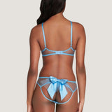 Agent Provocateur Oriana High Neck Underwired Bra (Baby Blue) | Avec Amour Luxury Lingerie