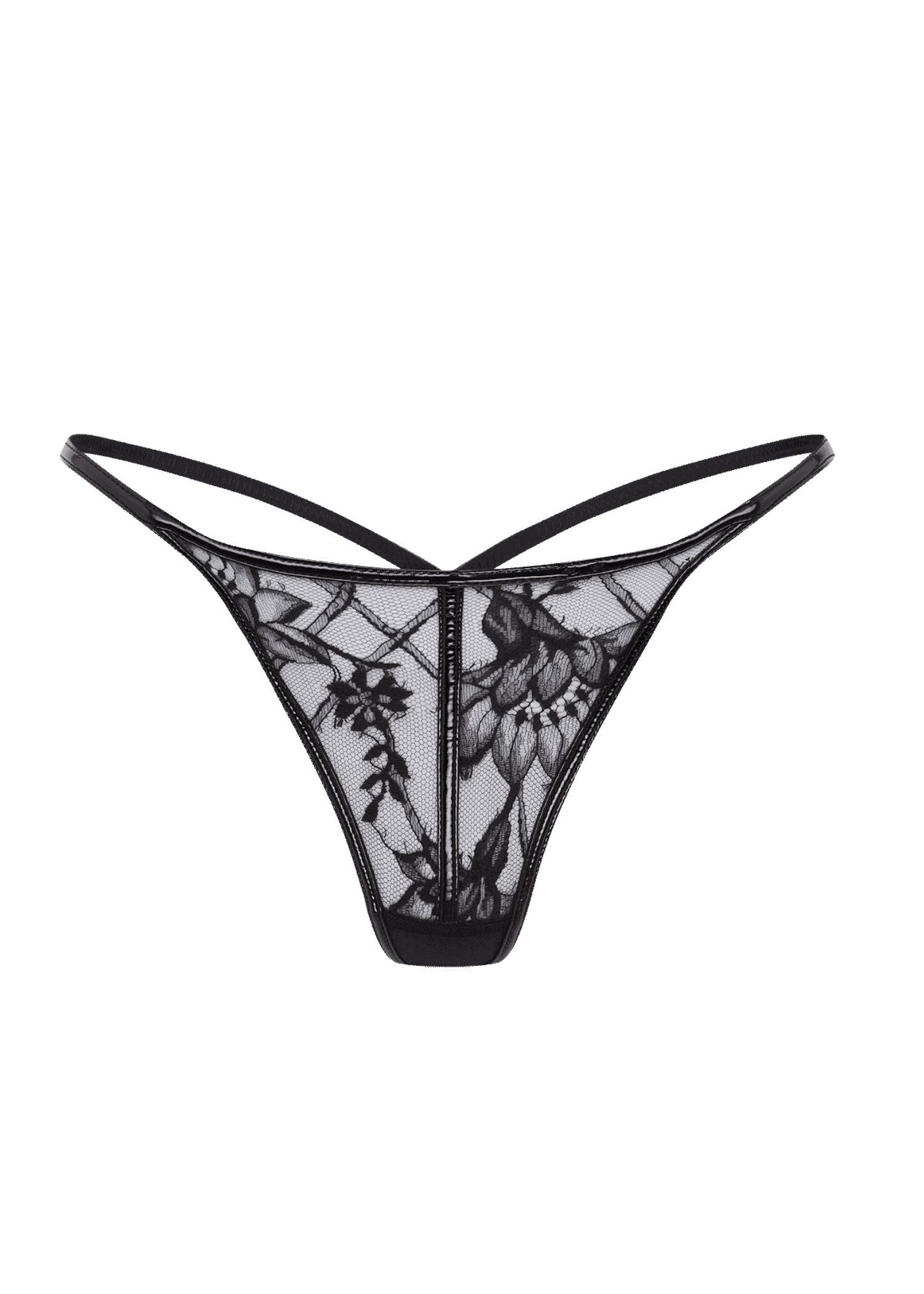 Agent Provocateur Alyss Knicker Trixie (Black) | Avec Amour Luxury Lingerie