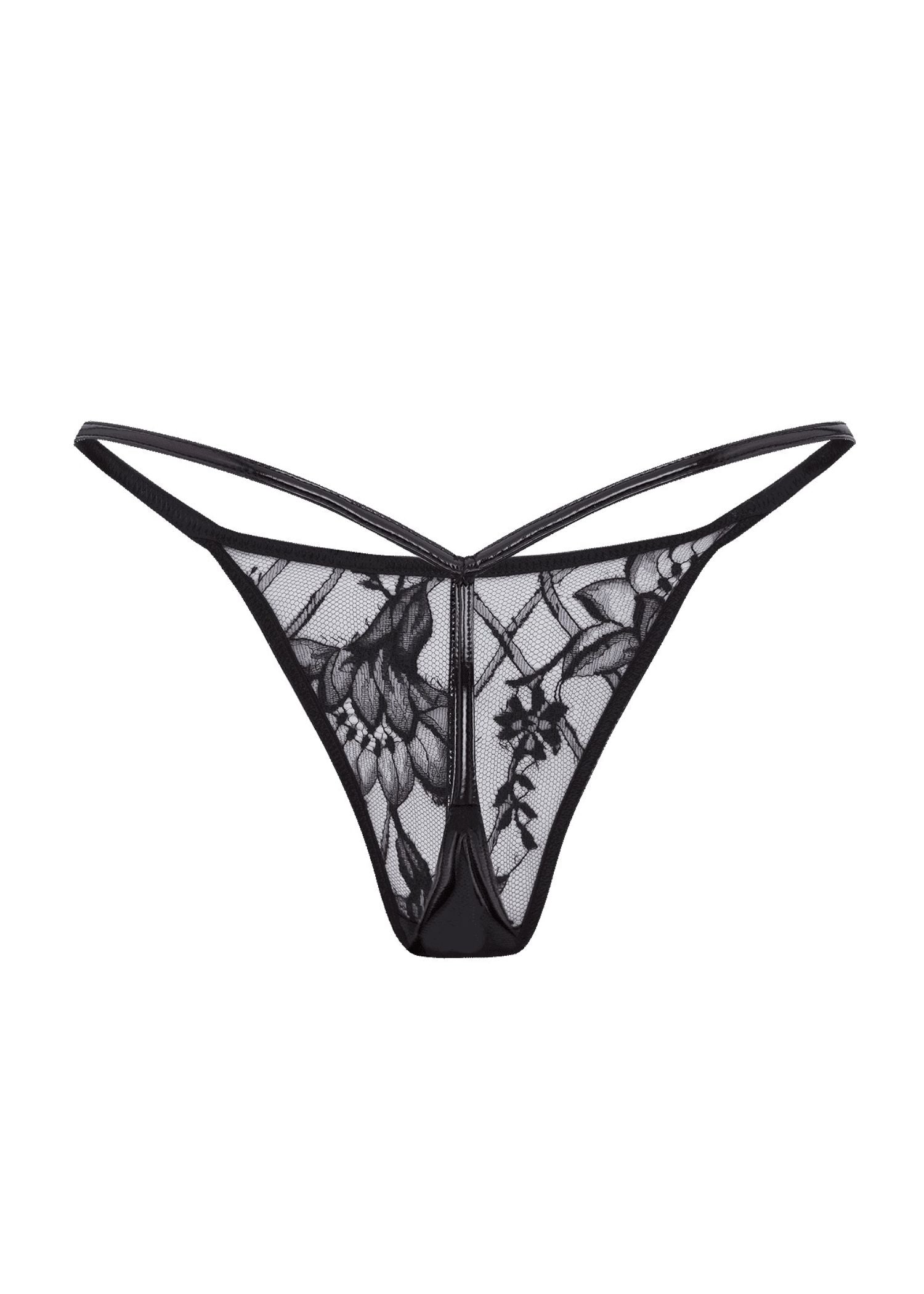 Agent Provocateur Alyss Knicker Trixie (Black) | Avec Amour Luxury Lingerie