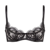 Agent Provocateur Alyss Plunge Bra (Black) | Avec Amour Luxury Lingerie