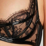 Agent Provocateur Alyss Plunge Bra (Black) | Avec Amour Luxury Lingerie