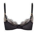 Agent Provocateur Alyss Plunge Bra (Black) | Avec Amour Luxury Lingerie
