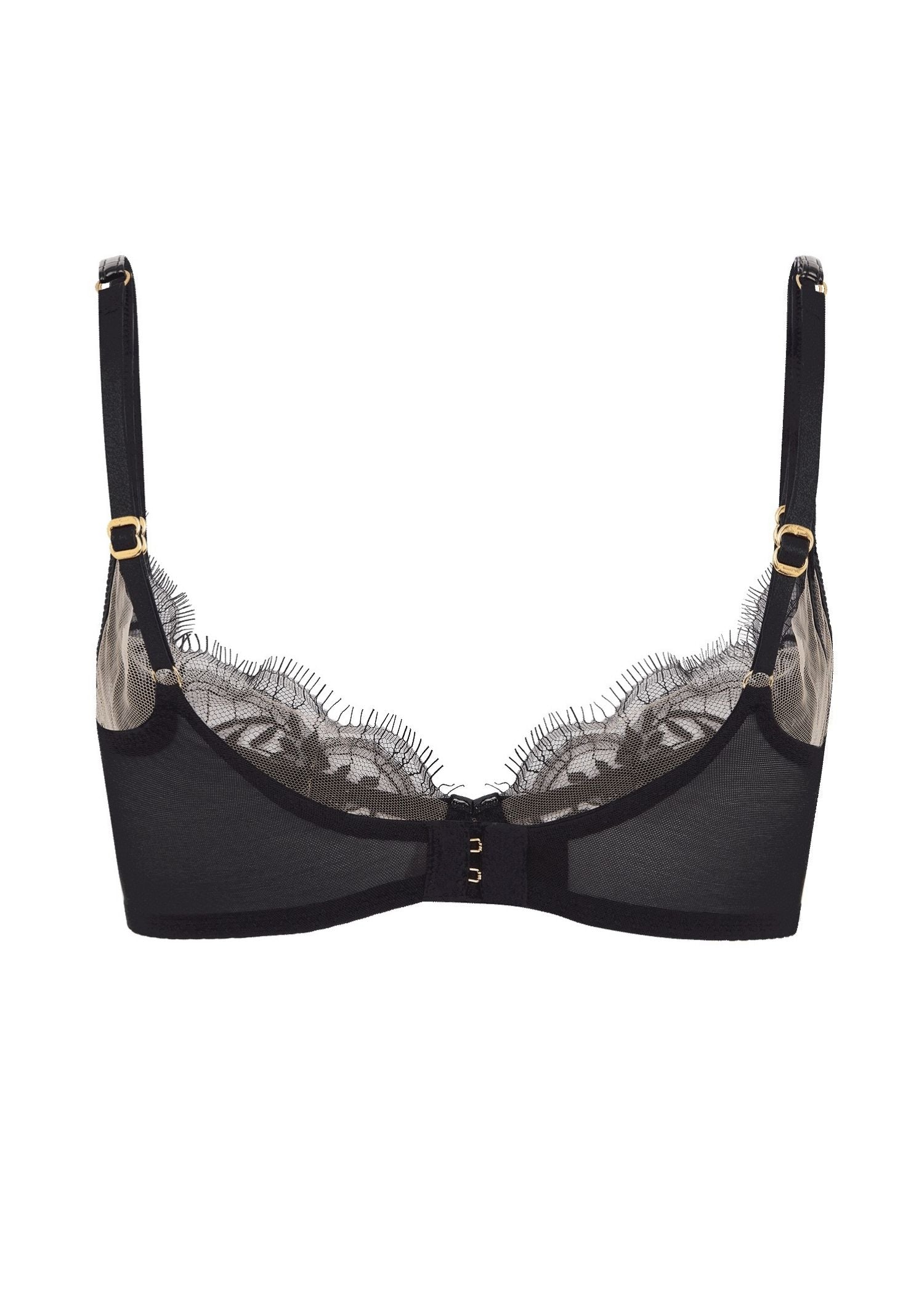 Agent Provocateur Alyss Plunge Bra (Black) | Avec Amour Luxury Lingerie