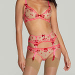 Agent Provocateur Cupid Suspender (Pink) | Avec Amour Luxury Lingerie