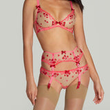 Agent Provocateur Cupid Suspender (Pink) | Avec Amour Luxury Lingerie