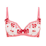 Agent Provocateur Cupid Underwired Plunge Bra (Pink) | Avec Amour Luxury Lingerie
