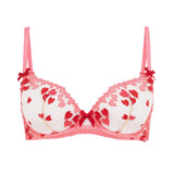 Agent Provocateur Cupid Underwired Plunge Bra (Pink) | Avec Amour Luxury Lingerie