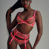 Agent Provocateur Cupid Underwired Plunge Bra (Pink) | Avec Amour Luxury Lingerie