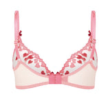 Agent Provocateur Cupid Underwired Plunge Bra (Pink) | Avec Amour Luxury Lingerie
