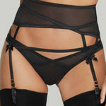 Agent Provocateur Joan Suspender Belt (Black) | Avec Amour Sexy Lingerie