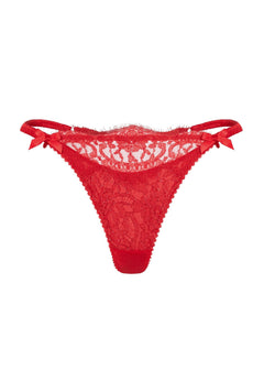 Agent Provocateur Kateryna Thong (Red) - Valentine's Day Lingerie | Avec Amour Luxury Lingerie