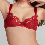 Agent Provocateur Kateryna Underwired Bra (Red) - Valentine's Day Lingerie | Avec Amour Luxury Lingerie