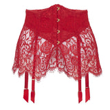 Agent Provocateur Kateryna Waspie Suspender (Red) - Valentine's Day Lingerie | Avec Amour Luxury Lingerie